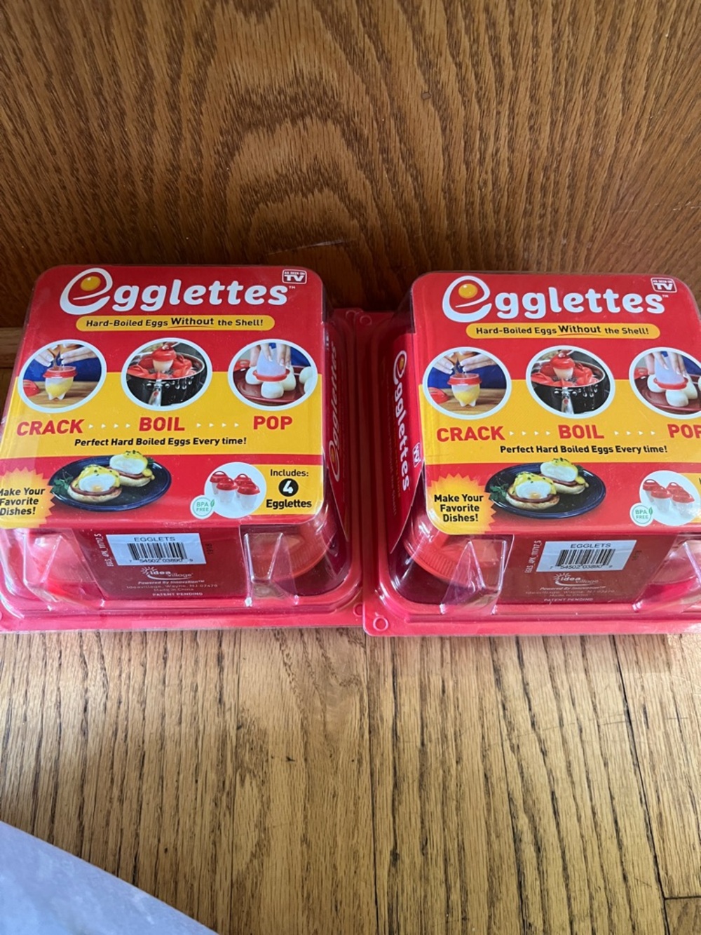 Egglettes Egg Cooker Set in Bright Red - 2 Pack